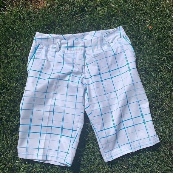 EUC WOMEN’S ADIDAS CLIMALITE SIZE 2 WALKING SHORTS - Picture 1 of 6